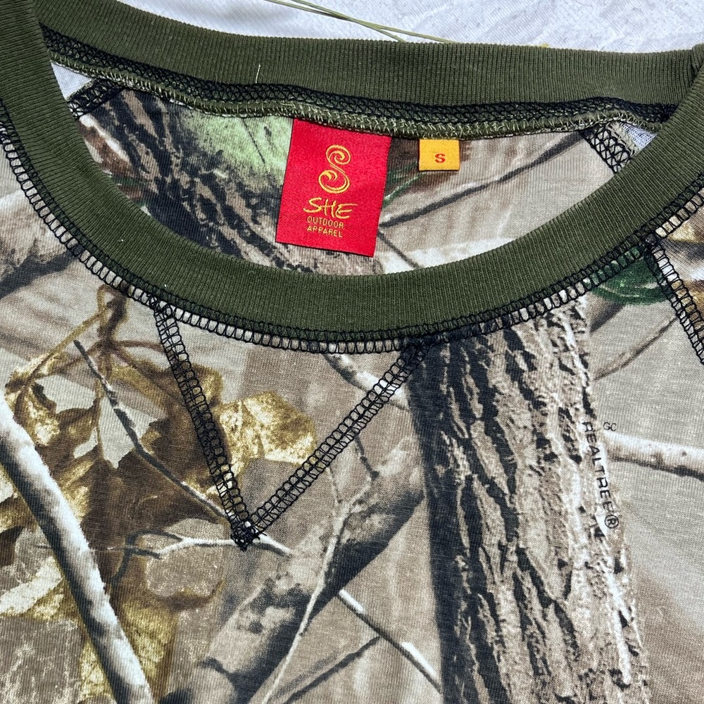 Ladies small camo long sleeve by SHE Outdoor